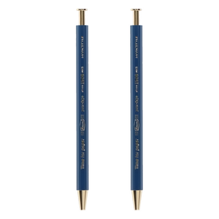 MARK'S Time for Paper 復古六角木軸原子筆, 海軍藍色, 2支