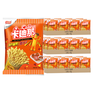 Cadina 卡迪那 德州薯條 茄汁口味, 70g, 36包