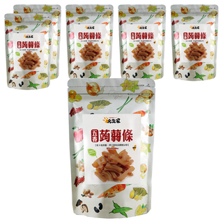 元氣家 高纖五香蒟蒻條, QQ有嚼勁, 富含膳食纖維, 200g, 6包