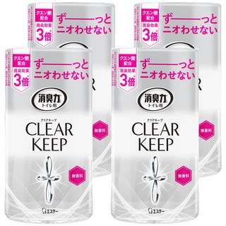 ST 雞仔牌 浴廁潔淨機能消臭力 除臭劑 無香料 除尿味, 400ml, 4瓶