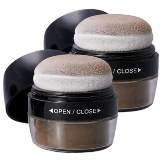 Chandelle 澎蓬黑潤髮粉 含3種美容髮油和12種保濕成分 99%以上天然成分, 棕色, 2罐