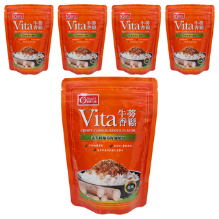 康健生機 Vita 牛蒡香鬆, 義大利葡萄籽油製作, 添加牛蒡、芝麻、海苔, 低溫烘焙非油炸, 220g, 5包