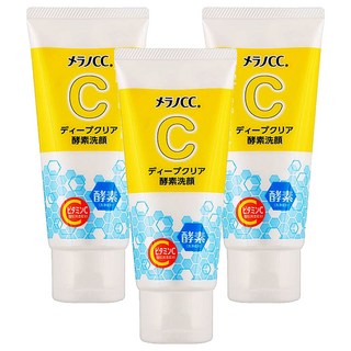 Melano CC毛孔清透酵素洗面乳-深層清潔毛孔、改善暗沉、維他命C, 130g, 3件