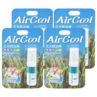 AirCool正光精油棒鼻瞬涼芬多精2ml -雙頭設計清新舒緩, 4支