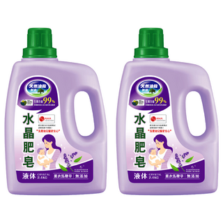 南僑水晶 水晶肥皂液体 薰衣馬鞭草, 2.4kg, 2桶