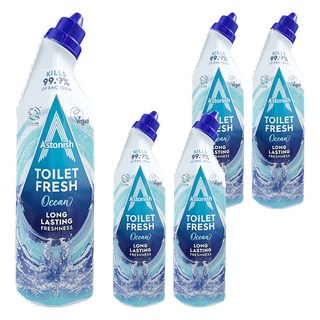 Astonish 免刷洗馬桶清潔劑 海洋藍, 750ml, 5瓶