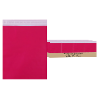 Wonpojang Industry HDPE 洋紅色快遞袋, 50個