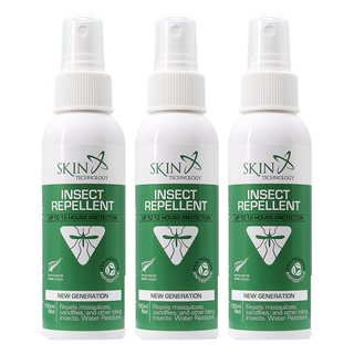 紐西蘭 SKIN TECHNOLOGY 25%派卡瑞丁 瑞斌12H長效防蚊液, 大範圍噴灑 有效防護白線斑蚊/埃及斑蚊/小黑蚊 花香 持久怡人, 100ml, 3瓶