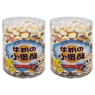 Chiao-E 巧益 小蛋酥, 牛奶, 130g, 2罐
