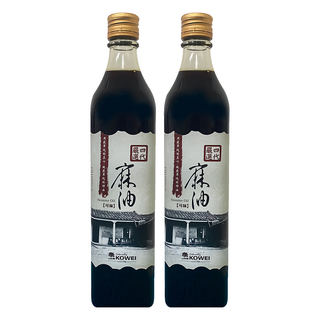 KOWEI 可味 嚴選麻油 520ml 台灣產, 2瓶