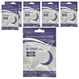 悠活原力 助眠膠囊, 10顆, 5120mg, 6包