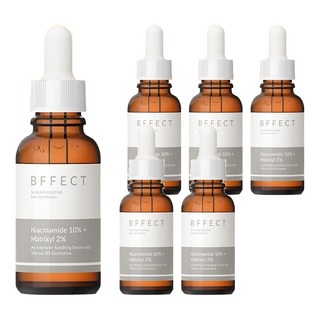 BFFECT 10B修復瓶 10%維他命B3+2%淡紋四胜肽 30ml 修復肌膚、細緻毛孔, 6瓶
