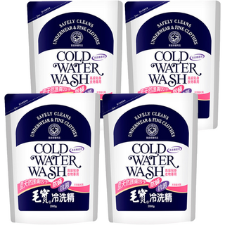 毛寶 除螨抗菌冷洗精 補充包 深層潔淨 溫和配方 高級貼身衣物專用, 2kg, 4包