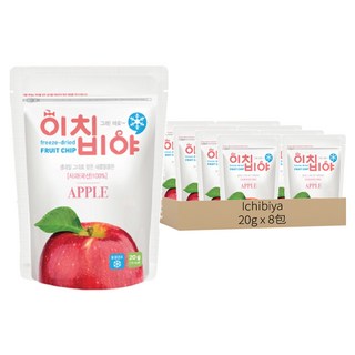 Ichibiya 水果乾蘋果, 20g, 8包