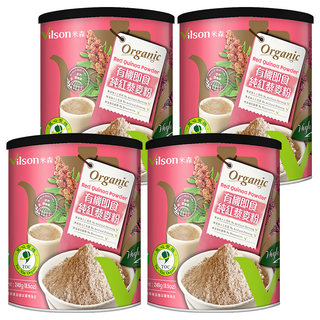 Vilson 米森 有機純紅藜麥粉, 240g, 4罐
