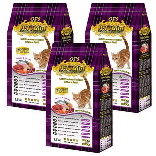 Oriental Fine Selection 東方精選 幼貓/成貓用貓糧 1.5KG, 雞肉+鮭魚, 3袋
