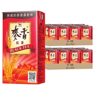 統一 麥香 紅茶, 375ml, 48入