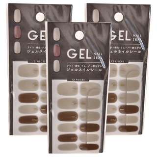 YAMADA 山田化學 凝膠指甲貼 混款, 款式隨機, 3包