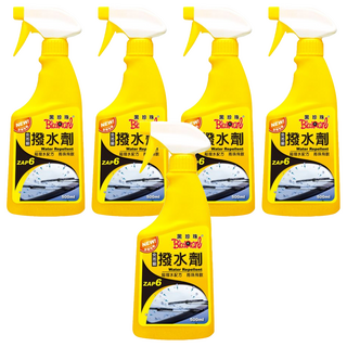 黑珍珠 玻璃撥水劑 500ml - 汽車玻璃清潔、安全駕駛, 5入