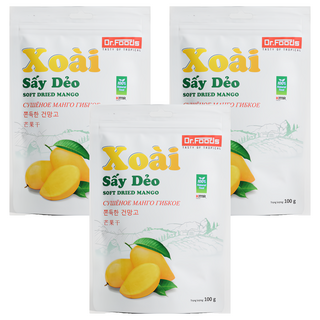 越南芒果乾 果肉厚實Q彈 酸甜適中 健康零食, 100g, 3入