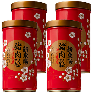 新東陽 安心履歷豬肉鬆, 特選食材製作 酥鬆鮮香 密封鐵罐裝, 270g, 4罐