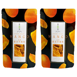 CHA-DING TEA 茶鼎天 天然愛文芒果乾, 100g, 2包, 台灣愛文芒果製成，無添加色素與防腐劑