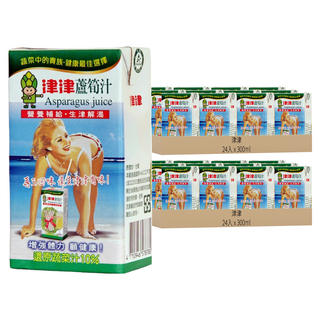 津津 蘆筍汁 48入 300ml - 清爽解渴，健康美味