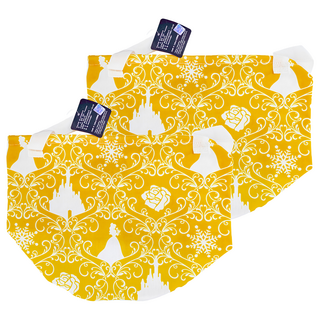 迪士尼公主 收納筒, 美女與野獸 黃色 + 白色, 2個