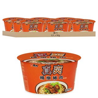 維力 真爽 精燉豬肉風味麵 90g, 9入