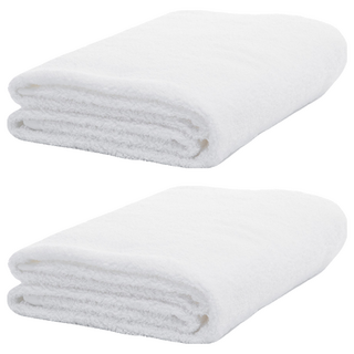 日本桃雪飯店浴巾，大阪和泉山脈天然水洗淨，吸水力UP，掉毛現象減少，尺寸60x130cm, 白雪, 2條