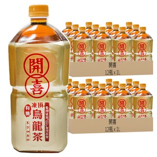 開喜 凍頂烏龍茶 有糖, 1L, 24瓶
