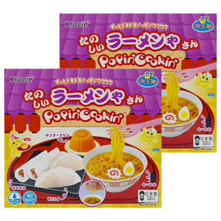 Kracie 葵緹亞 知育菓子 創意DIY 拉麵造型小達人 Set, 不添加防腐劑、人工色素, 開發孩童的創造力, 日本製造, 2盒, 32g