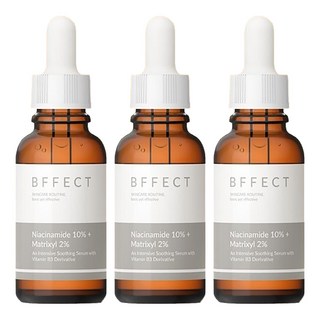 BFFECT 10B修復瓶 10%維他命B3+2%淡紋四胜肽 30ml 修復肌膚、細緻毛孔 重現彈潤光澤, 3瓶