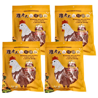 雞老大 狗零食 燻香薄切雞胸肉片 100%新鮮雞肉 低脂肪 犬專用, 245g, 4包