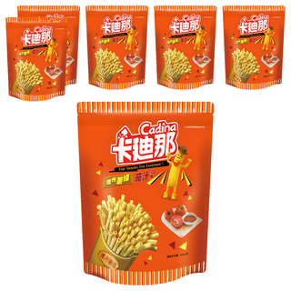 卡迪那 德州薯條 茄汁口味 中空造型 口感酥脆, 240g, 6包