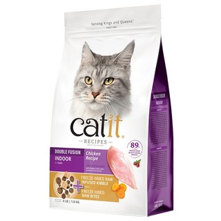catit 室內成貓用 三鮮凍乾糧, 1.8kg, 雞肉, 1袋