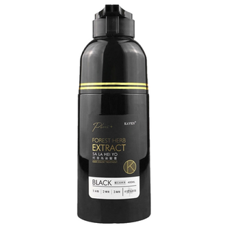 KA'FEN 卡氛 何首烏染髮系列 Plus+ 升級版 染髮劑，木質香味，清新自然，400ml, 曜石純粹黑, 1件