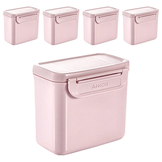 ankou 安扣生活 便攜式奶粉盒 附湯匙刮平片 350ml, 5個, 單件