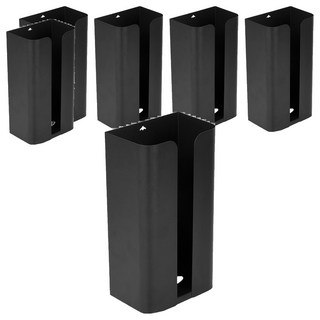 葉子小舖 U型磁吸衛生紙架, 黑色, 6個