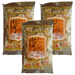 彤旺食品 仙楂梅子，台灣古早味，薄荷梅果, 195g, 3包