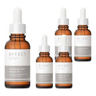 BFFECT 10B修復瓶 10%維他命B3 + 2%淡紋四胜肽 30ml 修復肌膚、細緻毛孔, 5瓶