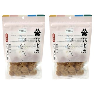 狗老大 寵物零食, 2包, 起司雞肉圓圈, 100g
