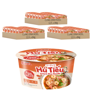 CUNG DINH KOOL 泰式酸辣河粉，84公克 X 12碗/箱, 36入