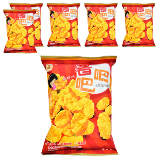 一口田 薯吧吧 玉米馬鈴薯脆片, 選用10多種穀物烘培而成, 天然咖哩香料, 酥脆好吃, 35g, 6包