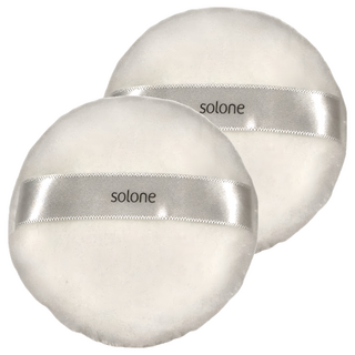 Solone 台灣公司貨 特級日本立絨蜜粉撲 75mm, 2個, 單一顏色