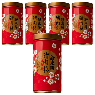 新東陽 安心履歷豬肉鬆, 特選食材製作 酥鬆鮮香 密封鐵罐裝, 270g, 5罐