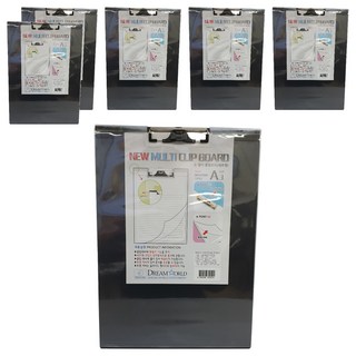 新多功能透明板夾, 6個, 混色