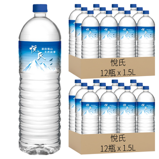 悅氏 礦泉水, 1.5L, 24瓶