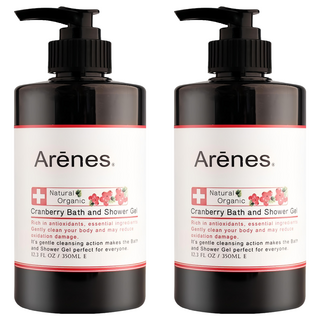 Arenes 愛霓思 蔓越莓私密照護沐浴露 Cranberry Bath and Shower Gel, 350ml, 2入