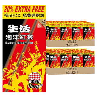 nulife 生活 泡沫紅茶, 300ml, 48入